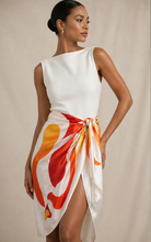 Load image into Gallery viewer, Flames of Beauty Silk Scarf